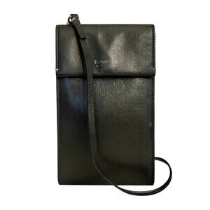 Tiffany & Co Black Leather Minaudière Convertible Wallet Crossbody Evening Bag